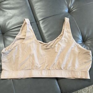 Duluth Women's Buck Naked Light Support Bralette Light Blush Pink  size XXL